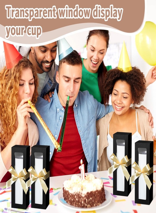 PerKoop علب هدايا بيركوب لأكواب التسامي، 36 قطعة مع شريط، بتصميمات عيد الميلاد، تناسب أكواب 12/20/30 أونصة، تغليف هدايا وشحن - Image 5